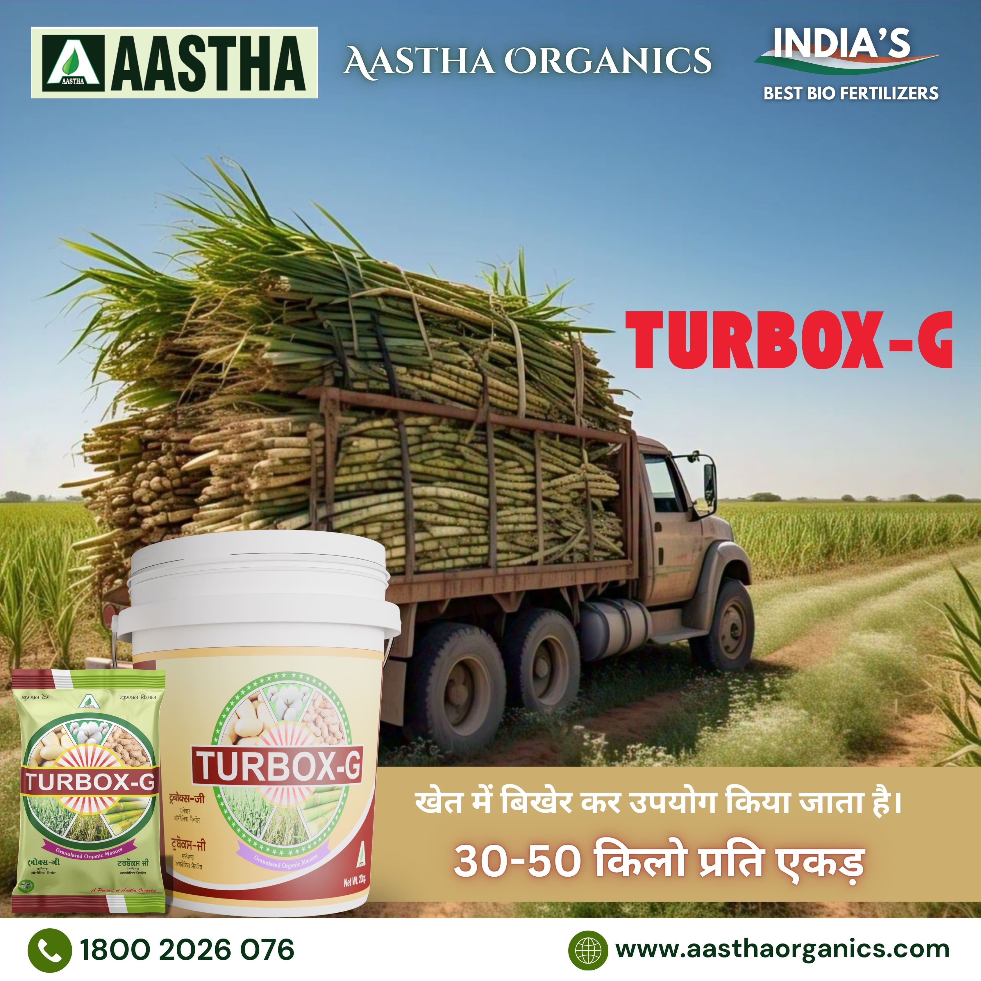 Boost Sugarcane Growth and Yields with Turbox-G: The Ultimate Organic Fertilizer 